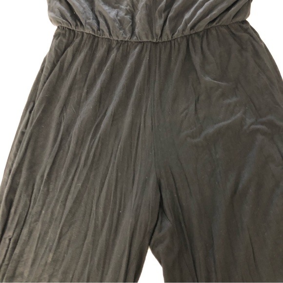 Milano Rayón Black Jumpsuit Wide legs SZ XL - Picture 10 of 16